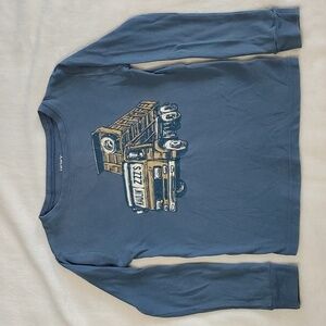 Carters Blue Dump Truck PJ Shirt Snug Fit Boys Size 8